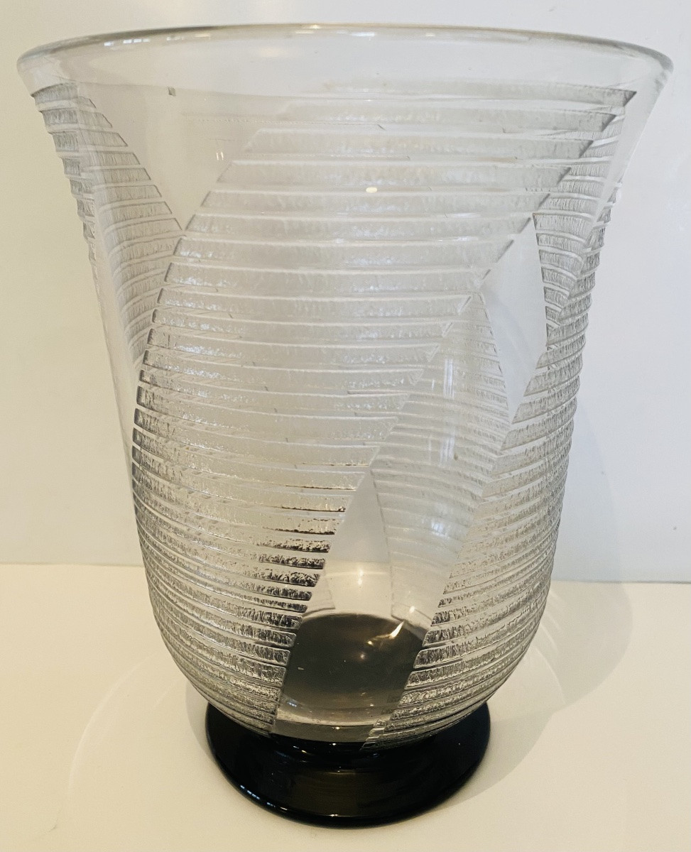Vase Ancien Daum Nancy France .Art Déco -photo-2
