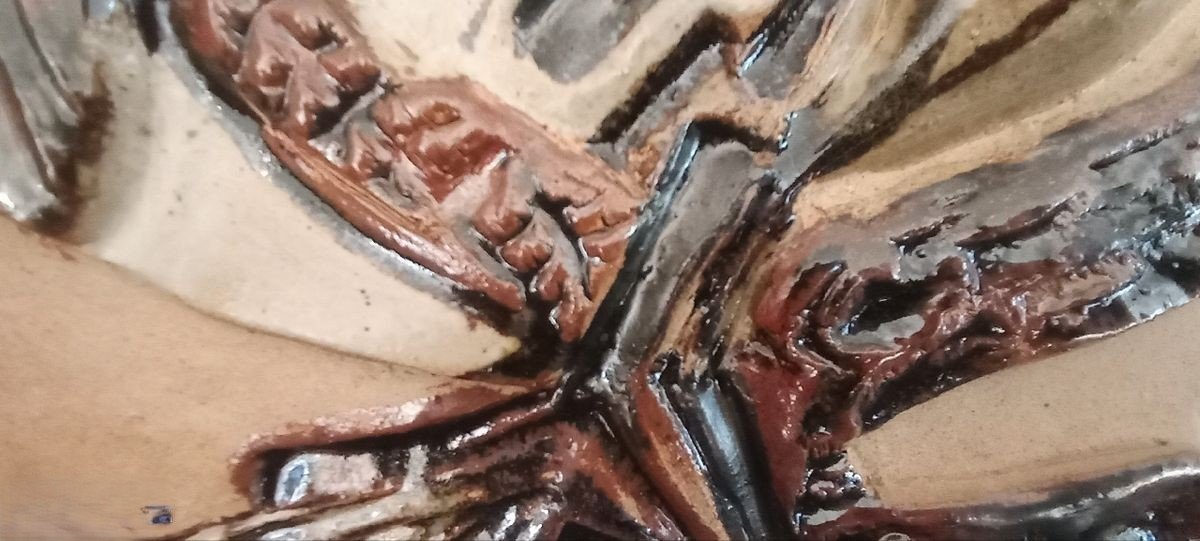 Sculpture en céramique d'Annie MAUME années 70/80-photo-2