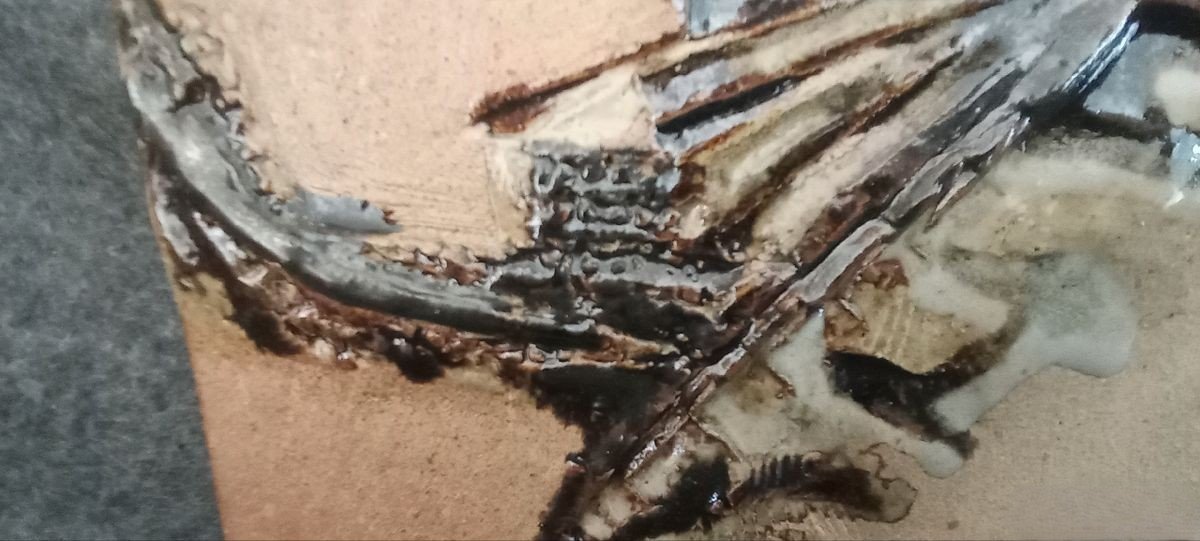 Sculpture en céramique d'Annie MAUME années 70/80-photo-3