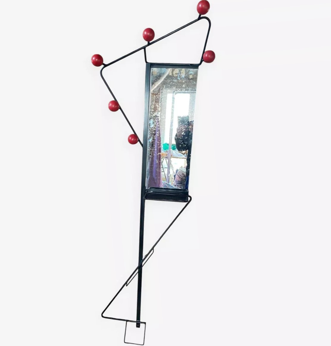 Wrought Iron Coat Rack In The Style Of Mr. Mategot