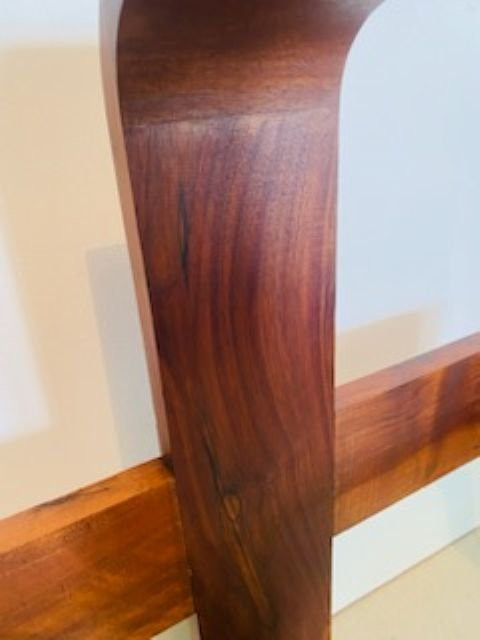 Guéridon Art Déco noyer massif-photo-4