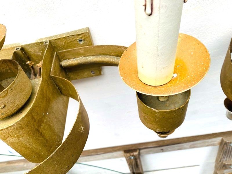 4 grandes belles appliques néo-classique années 40-photo-1