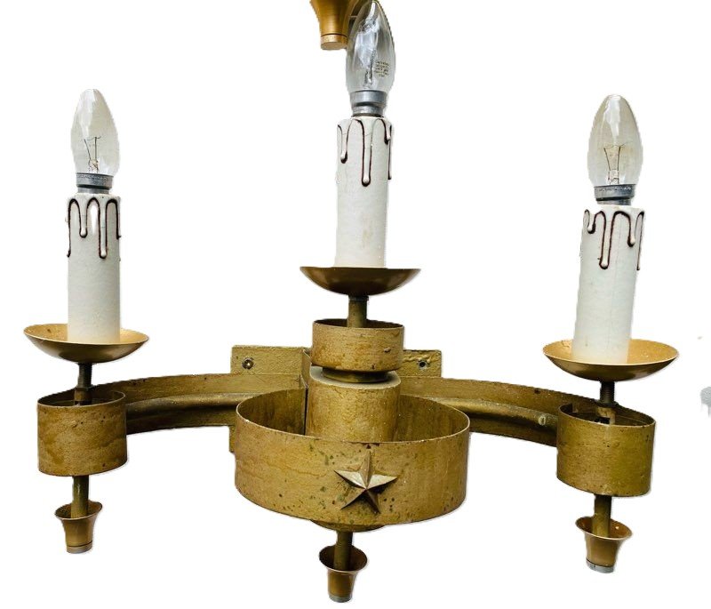 4 grandes belles appliques néo-classique années 40-photo-5