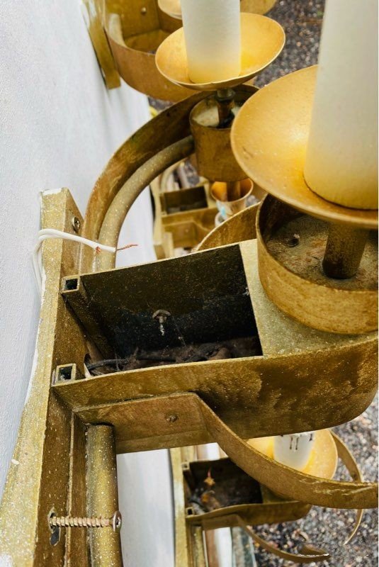 4 grandes belles appliques néo-classique années 40-photo-8