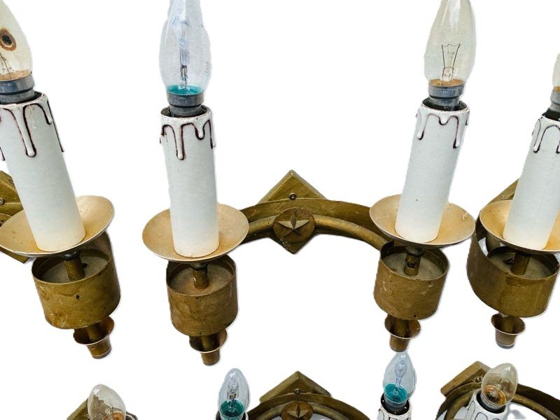 8 grandes appliques Vintage Néo classique 40’s-photo-3