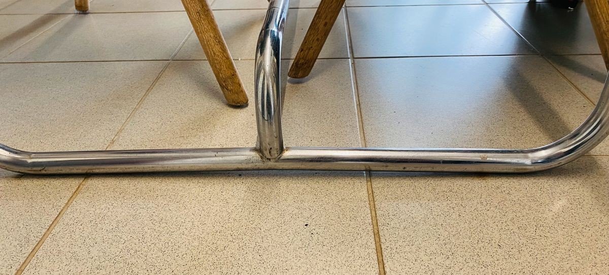 Antique Large Modernist Table By Breuer Thonet-photo-3