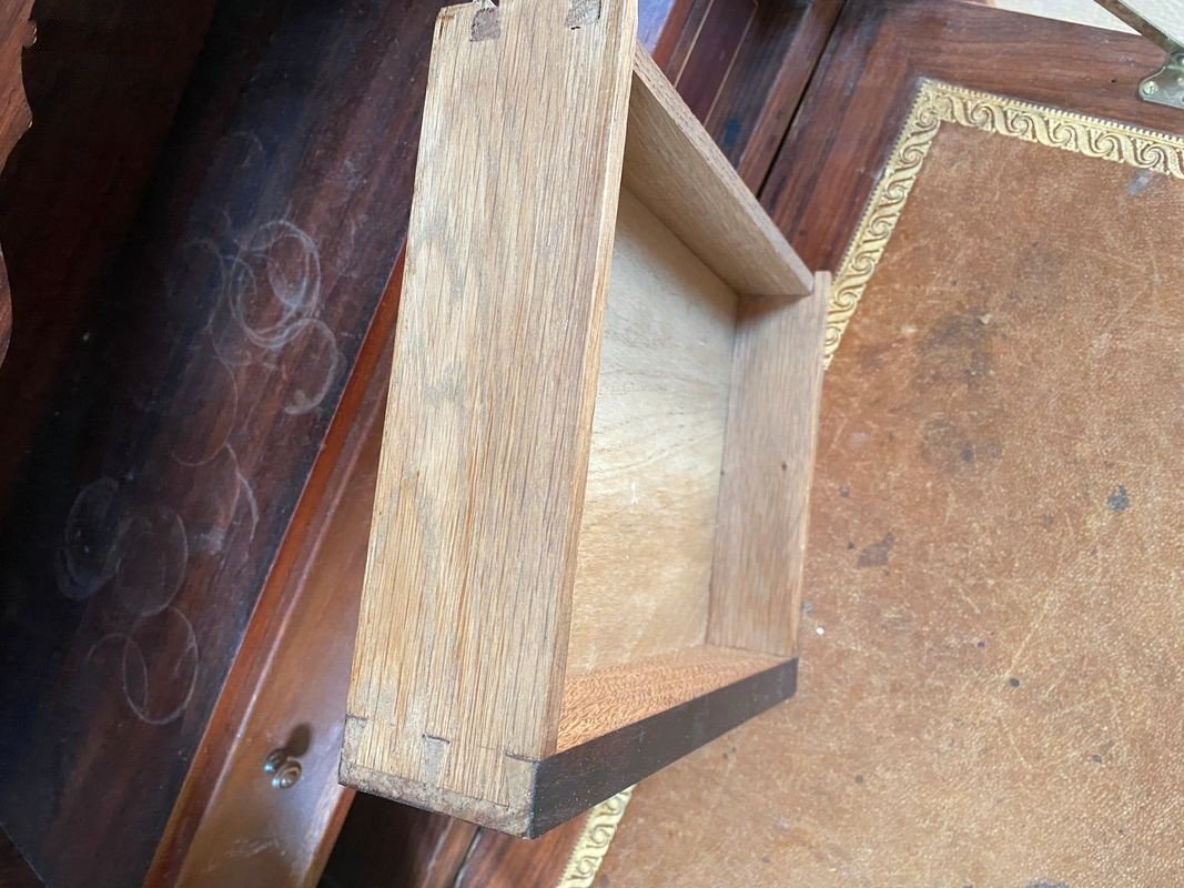 Secretary Louis XVI Old Marquetry-photo-3