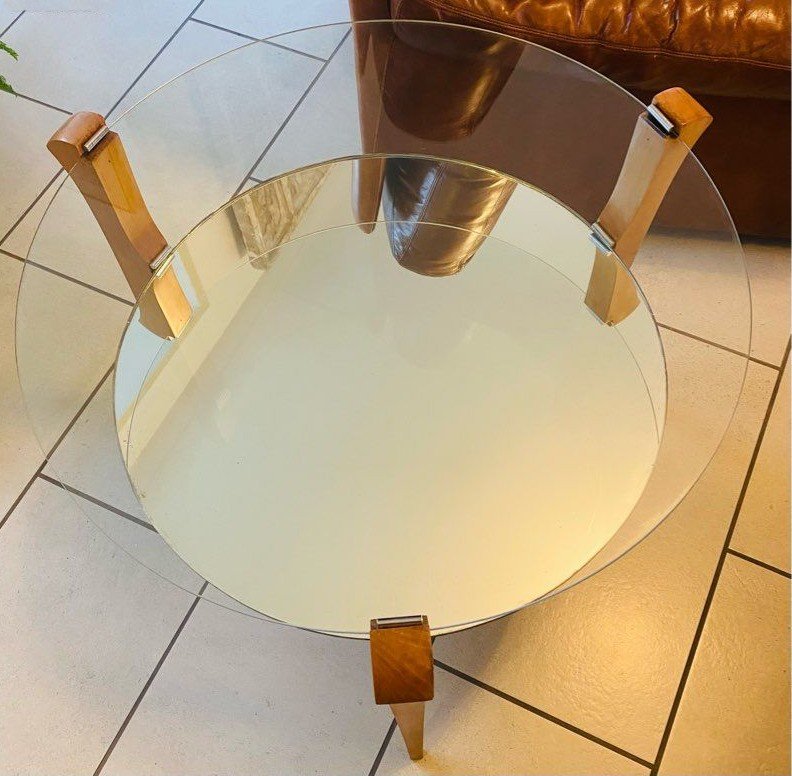 Vintage Marly Frères Coffee Table From Bordeaux, 1950s-photo-3