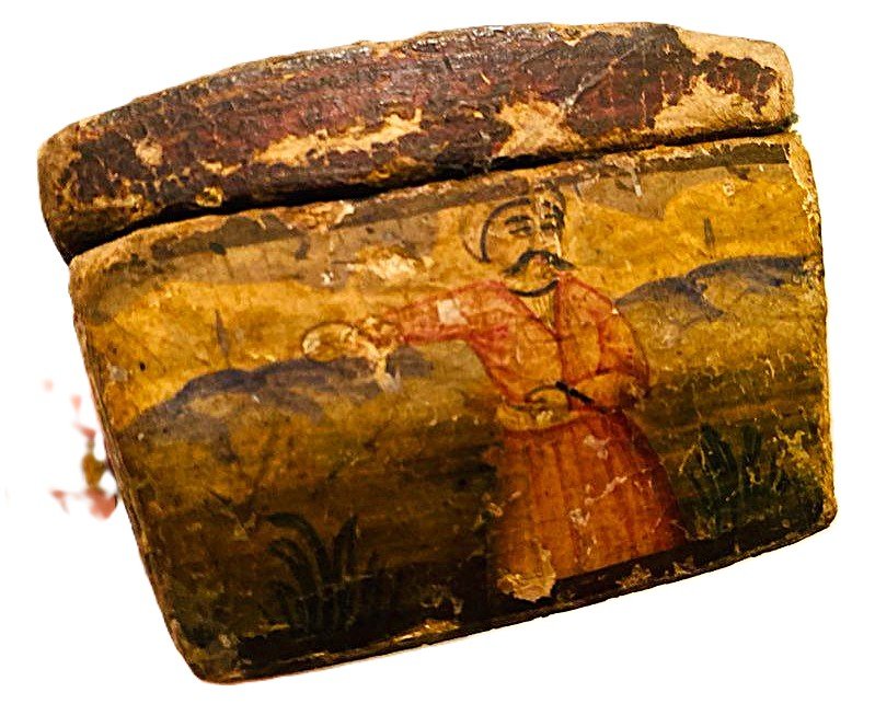 Ancien Qualamdan (plumier) Qajar Iran du 19ème siècle-photo-2