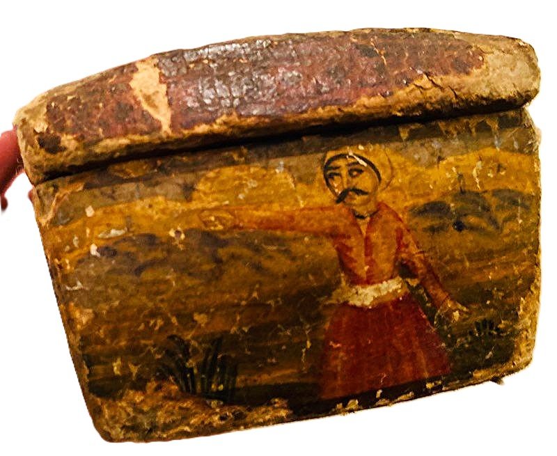 Ancien Qualamdan (plumier) Qajar Iran du 19ème siècle-photo-2