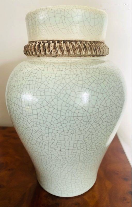 Vase 50’s céramique Vintage attribué à Paul CHAMBOST-photo-2