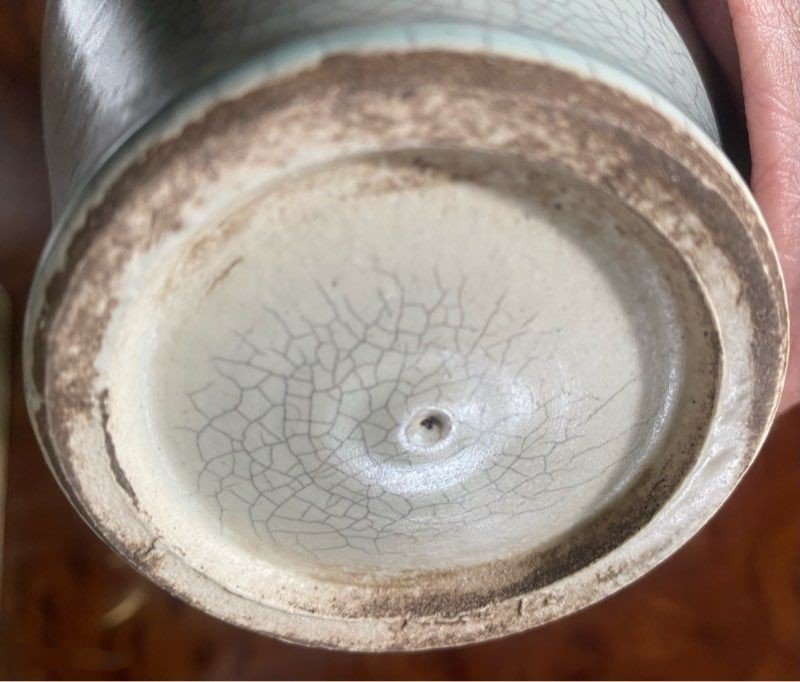 Vase 50’s céramique Vintage attribué à Paul CHAMBOST-photo-4