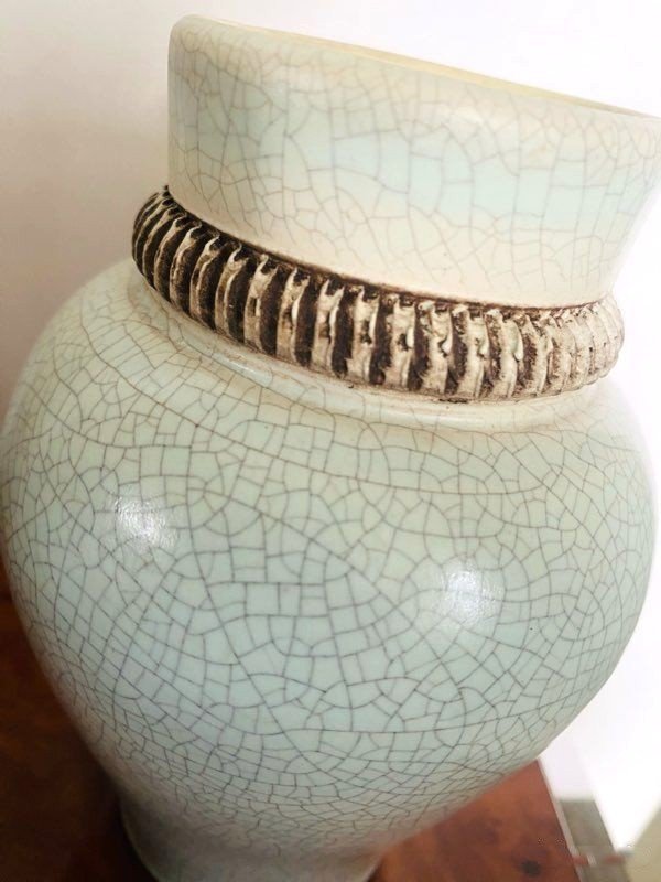 Vase 50’s céramique Vintage attribué à Paul CHAMBOST-photo-2