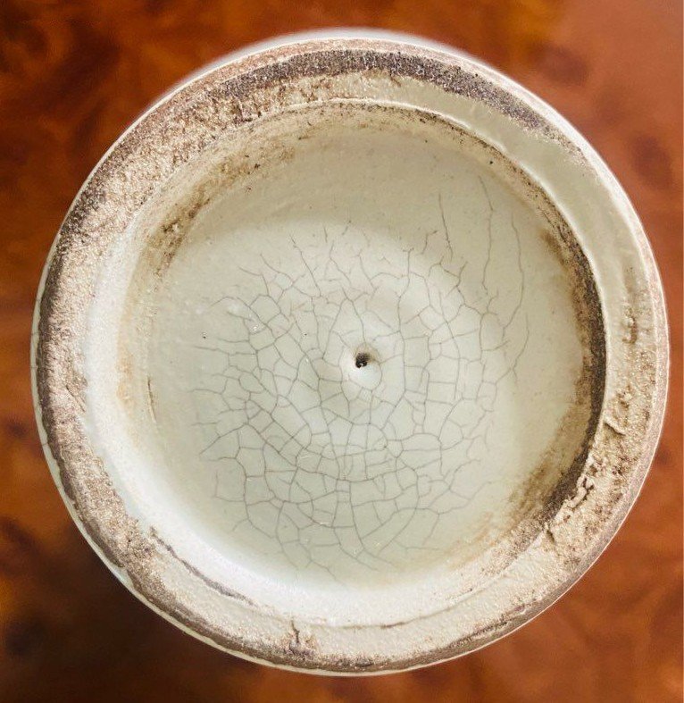 Vase 50’s céramique Vintage attribué à Paul CHAMBOST-photo-5