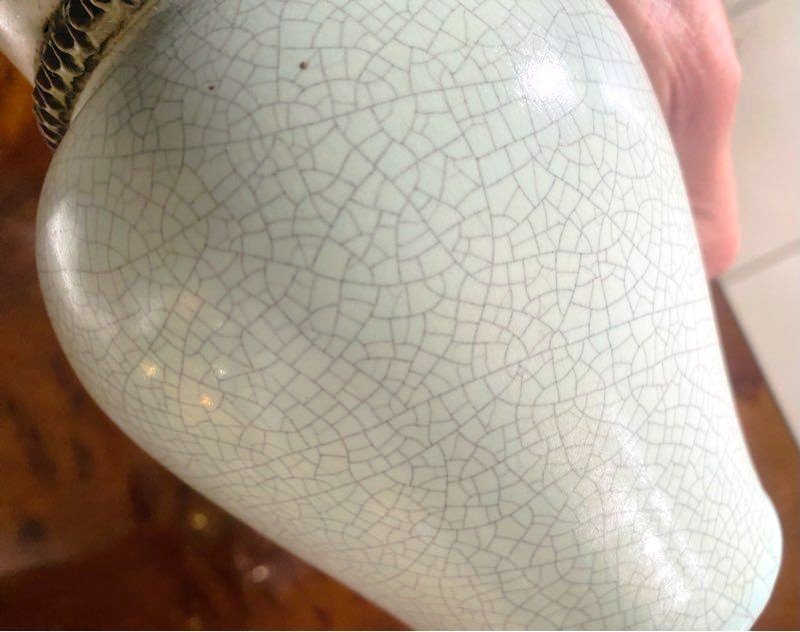 Vase 50’s céramique Vintage attribué à Paul CHAMBOST-photo-6