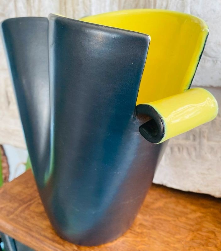 Large Vintage Elchinger Vase From The 1950s-photo-2