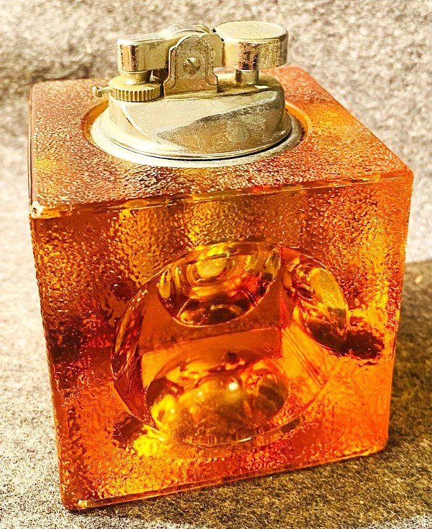 Antonio Imperatore Murano Glass Lighter From The 1970s-photo-2