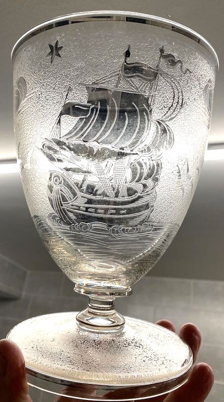 Vase en cristal ancien Baccara - Saint Louis - Schneider années 50-photo-2