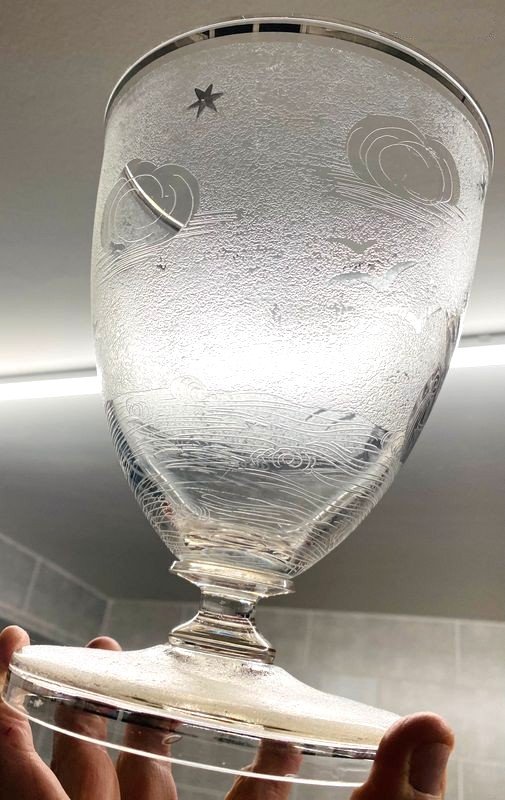 Vase en cristal ancien Baccara - Saint Louis - Schneider années 50-photo-1