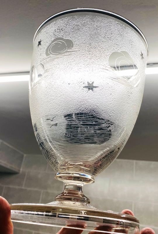 Vase en cristal ancien Baccara - Saint Louis - Schneider années 50-photo-3