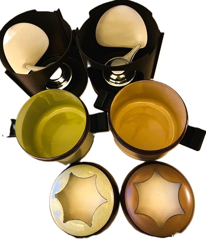 Paire d’appareils à fondue années 70  Vintage Collector-photo-1