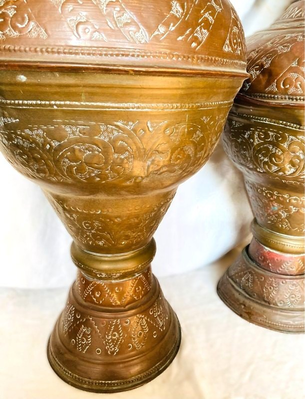 Antique Pair Of Orientalist Vases From The Maghreb-photo-1