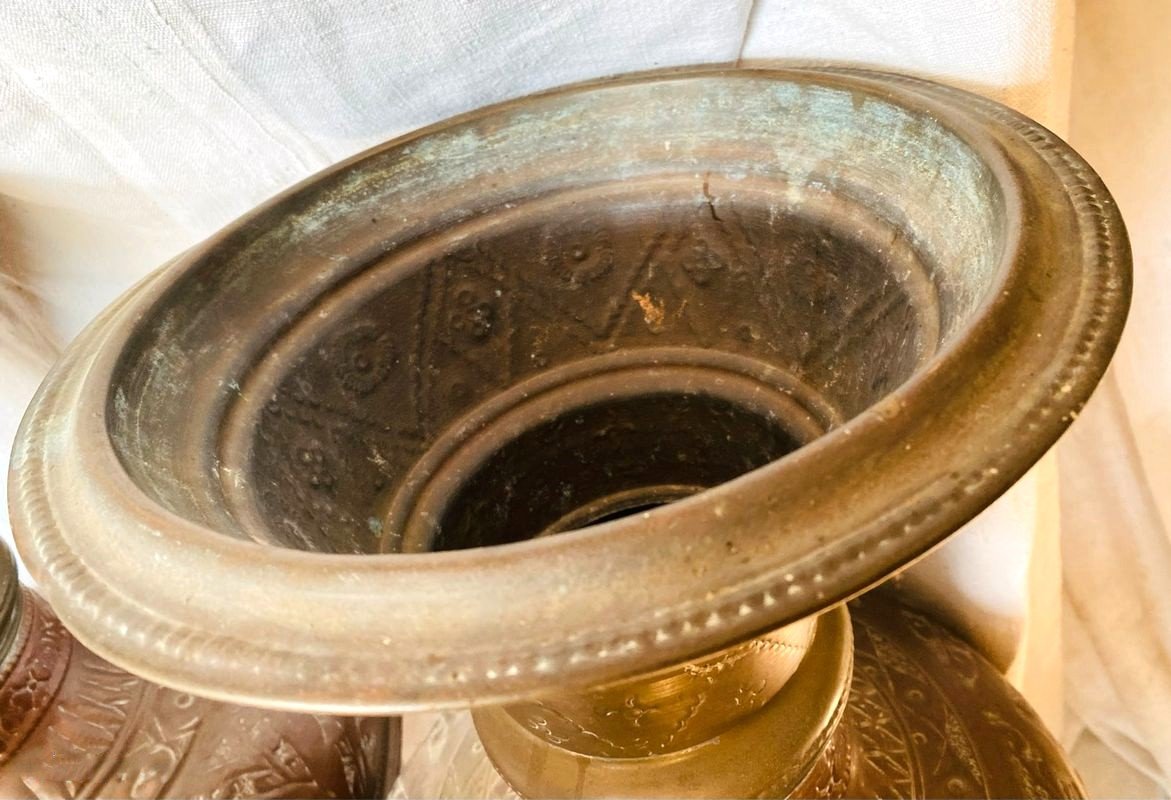 Antique Pair Of Orientalist Vases From The Maghreb-photo-4