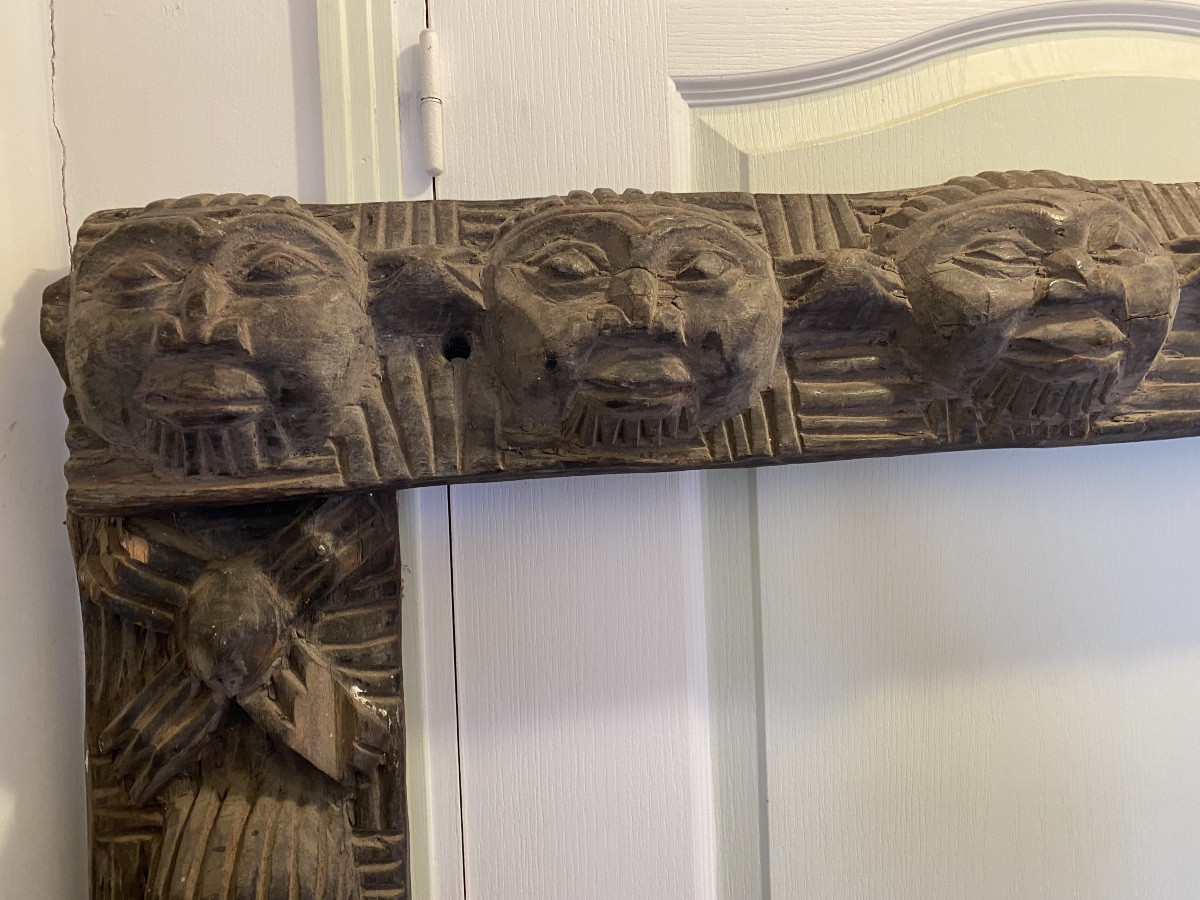 Antique Dogon Hut Door Frame-photo-2