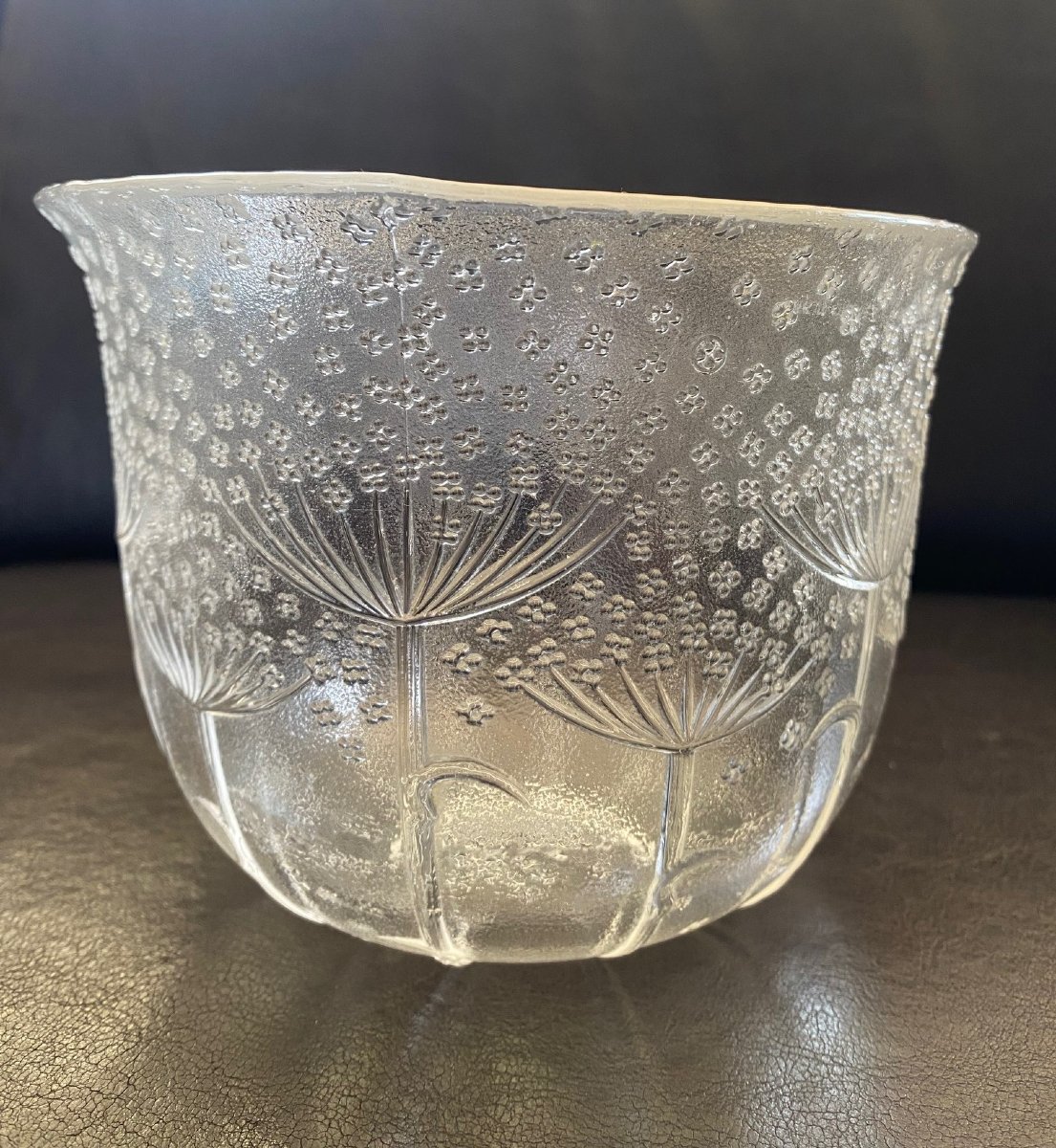 Raining Blossom Crystal Glass Vase By Rosenthal Studio Line-photo-2