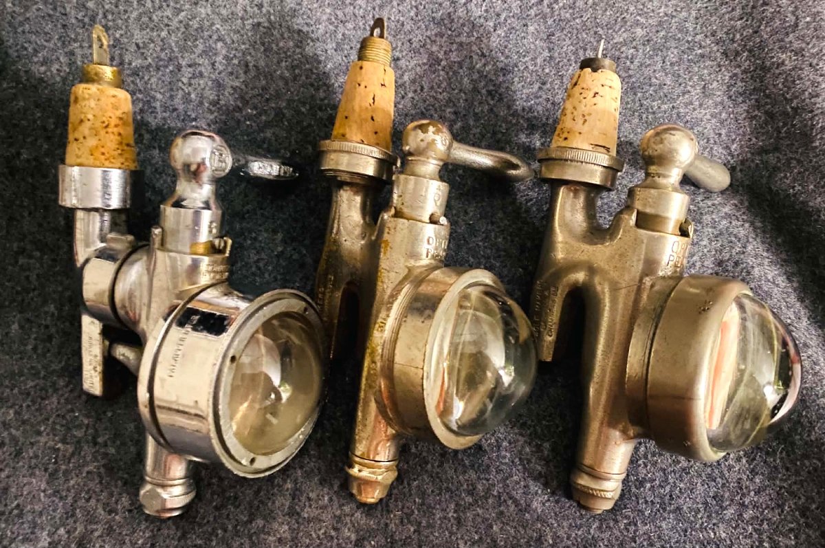 Set Of 3 Vintage Whiskey Or Gin Pourers From An English Pub, Circa The 1920s–1930s