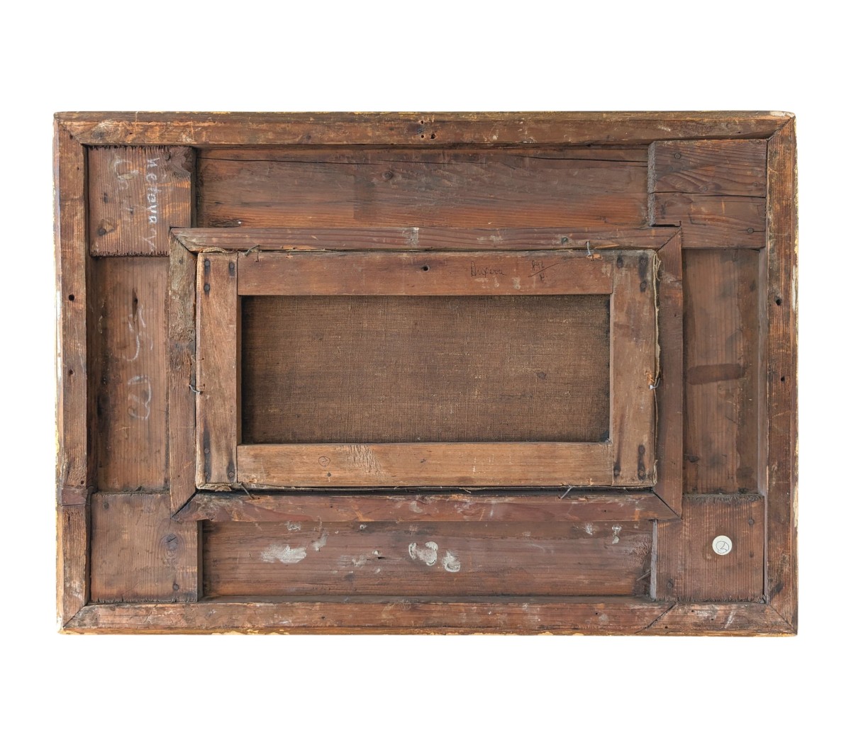 Édouard Lobjoy - Berges de l’Yonne à Auxerre, huile sur toile, signé (fin XIXᵉ s)-photo-2