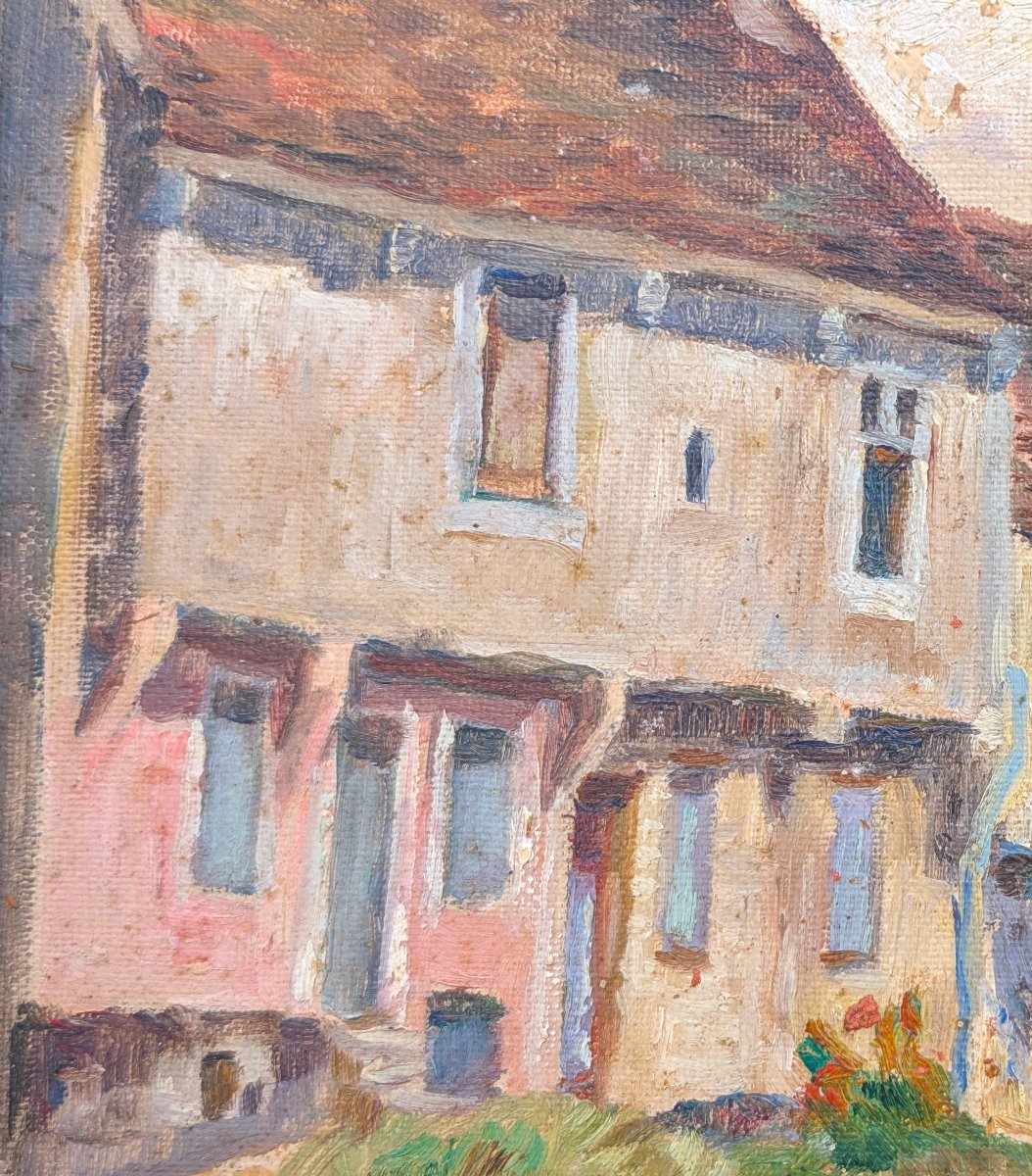 20th Century, Oil On Hardboard, Signed-photo-3