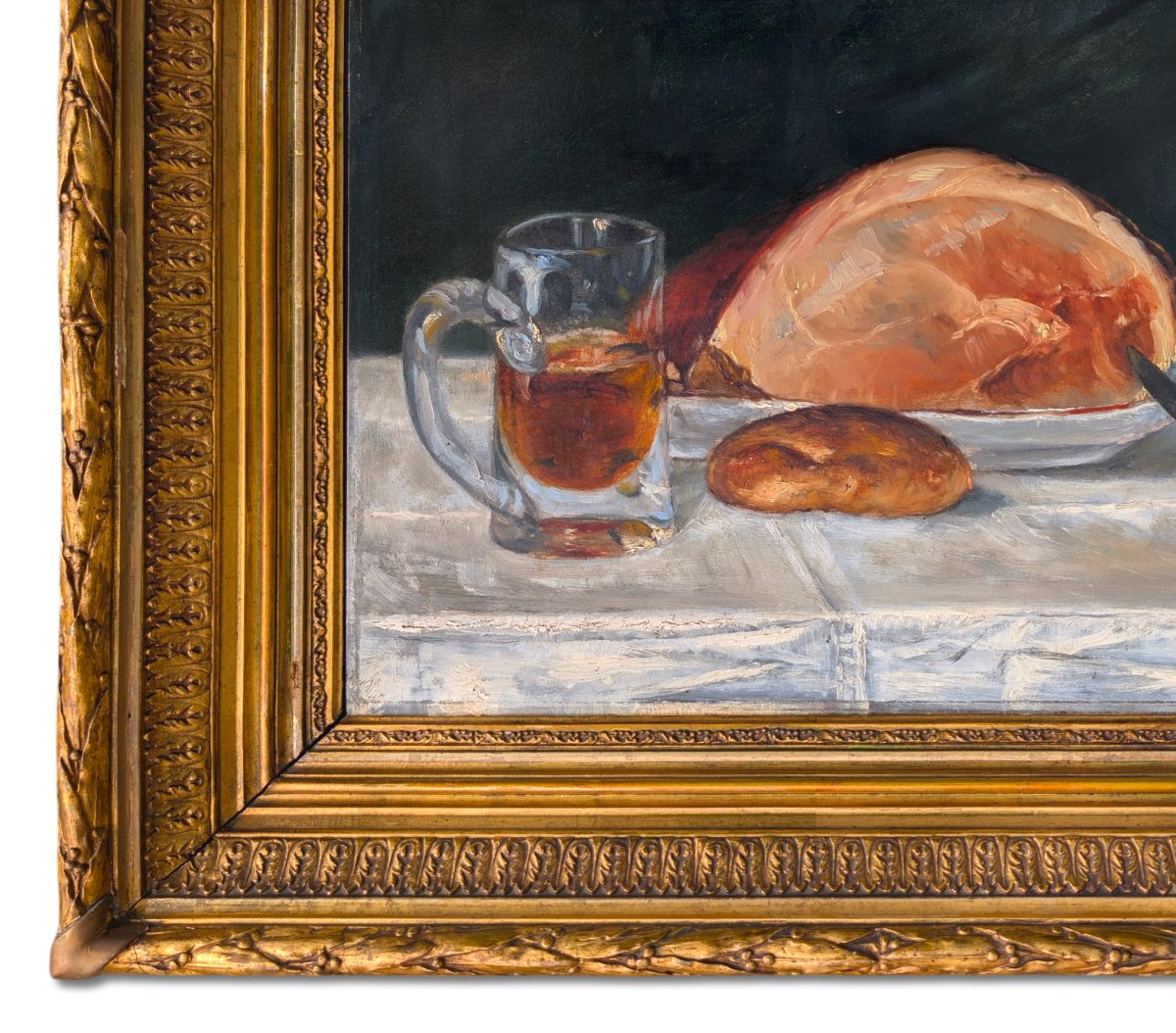 Painting, Still Life On Wood Panel, Signed Bartol Wilhelm Van Laar (1818–1901)-photo-2