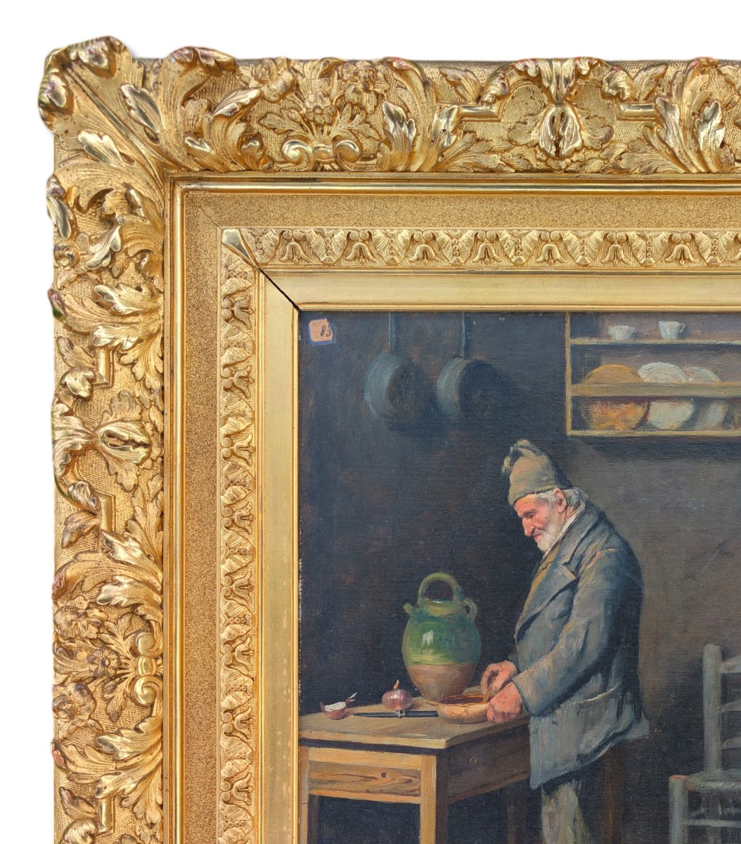 19th-century Neapolitan School, Oil On Canvas Signed F. Ricca, Large In Size-photo-3