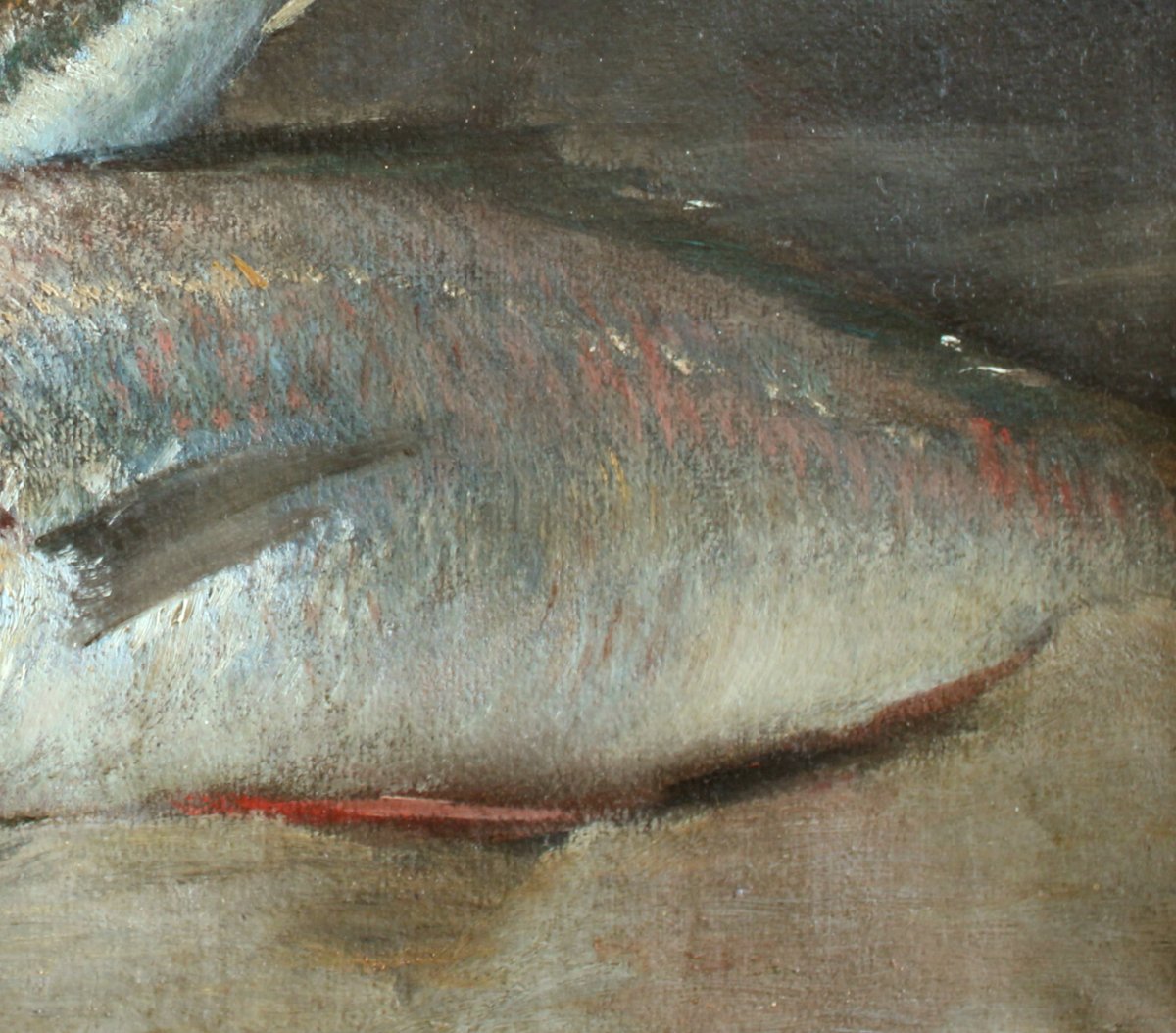 Painting, Still Life With Fish, Signed émile Boulard (1863–1943)-photo-1