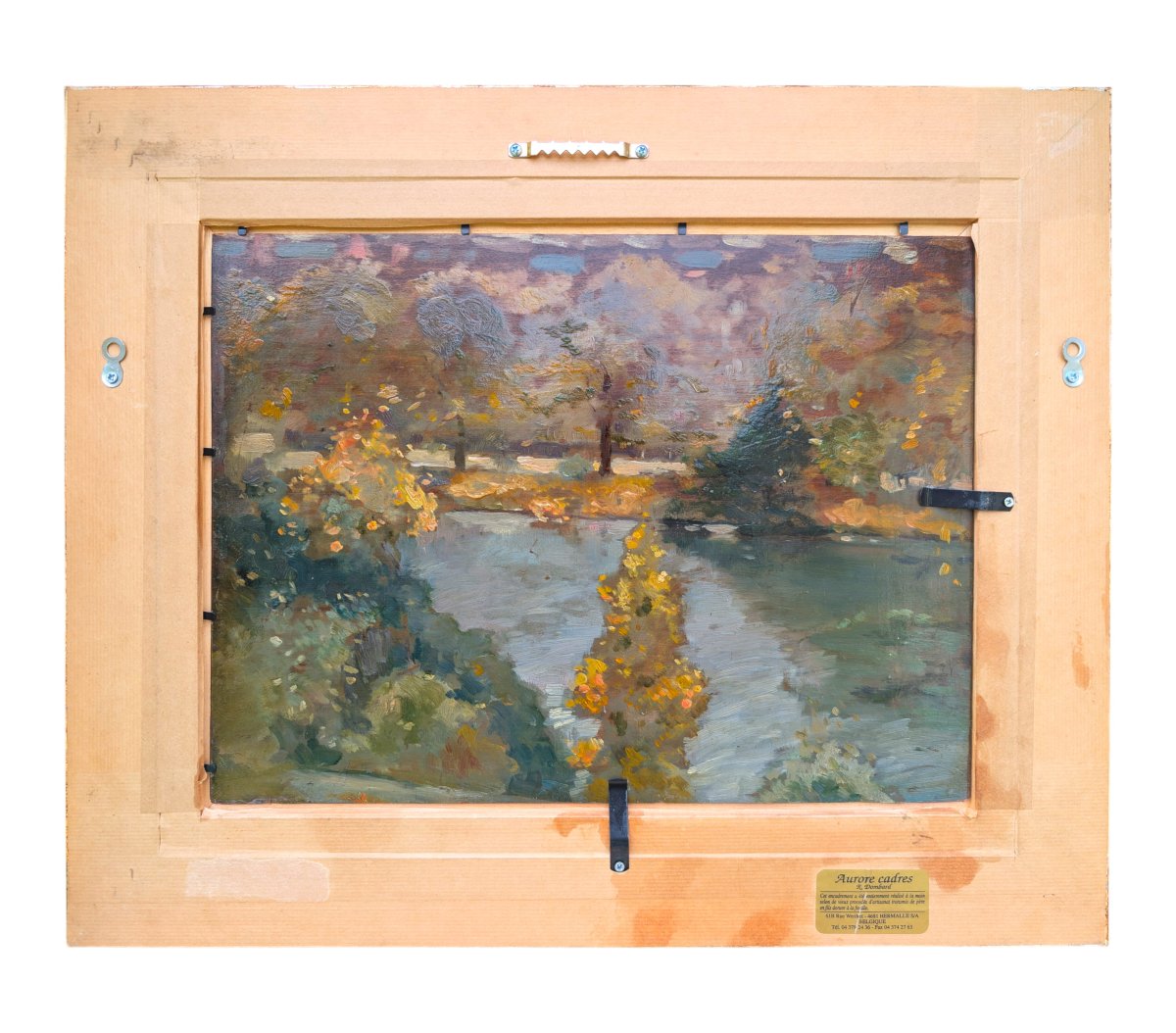 Paysage arborée -  Huile sur panneau monogrammée José Wolff (1885–1964)-photo-2