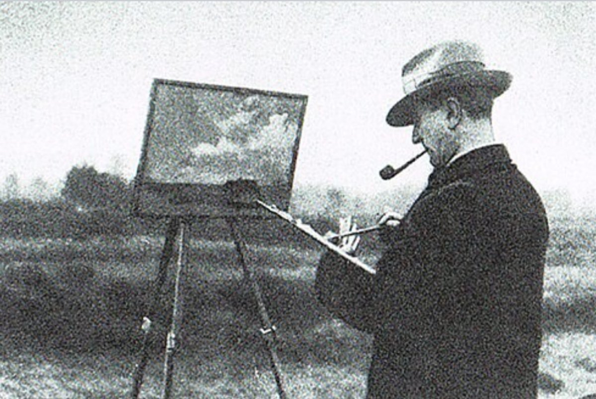 Paysage arborée -  Huile sur panneau monogrammée José Wolff (1885–1964)-photo-4
