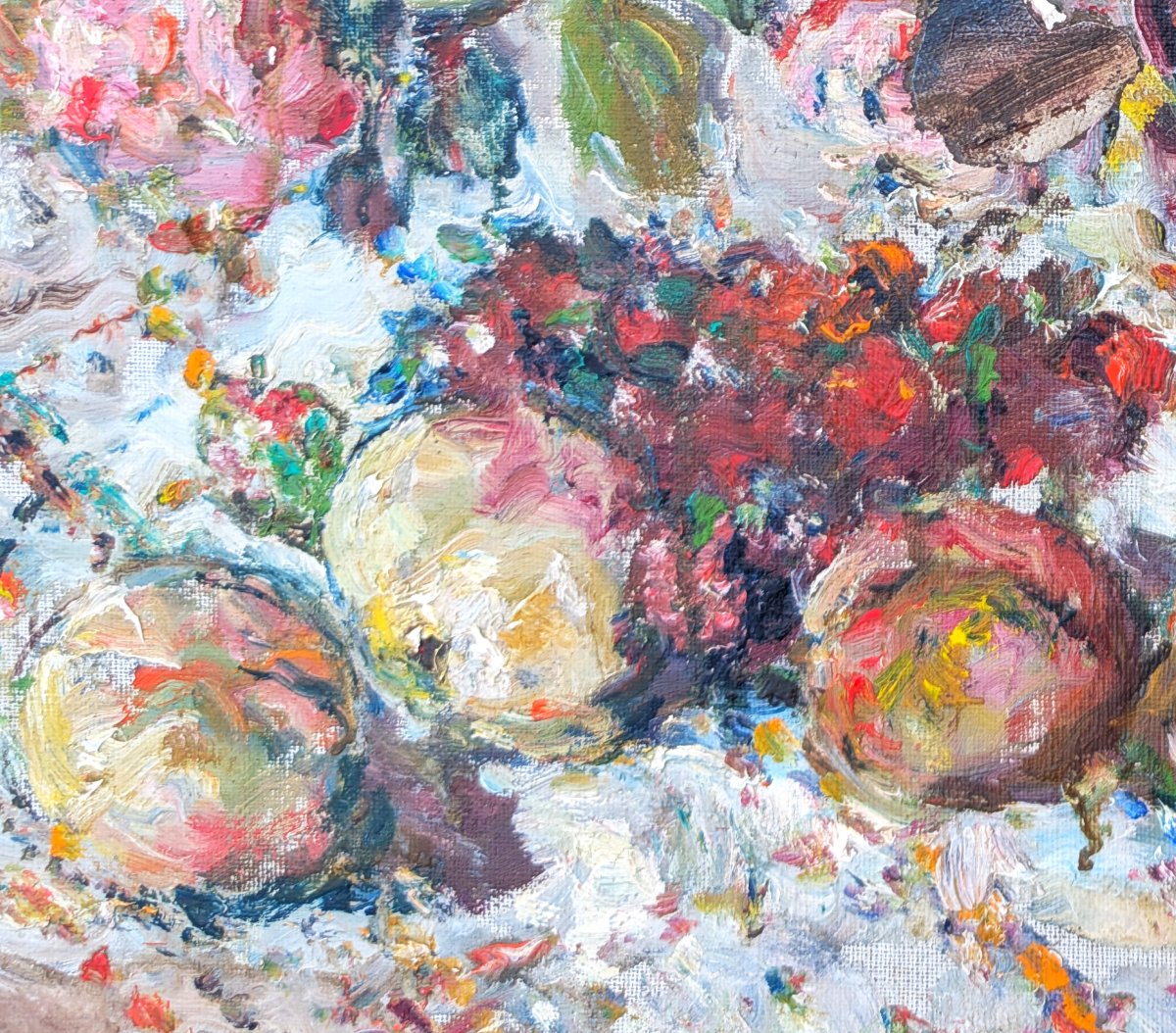 20th-century Oil On Canvas, Signed In The Lower Left-photo-1