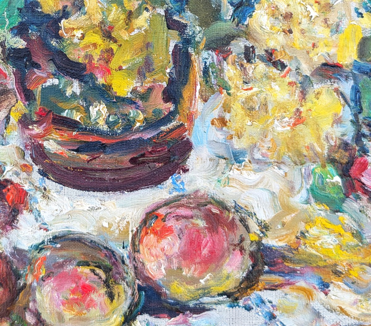 20th-century Oil On Canvas, Signed In The Lower Left-photo-3