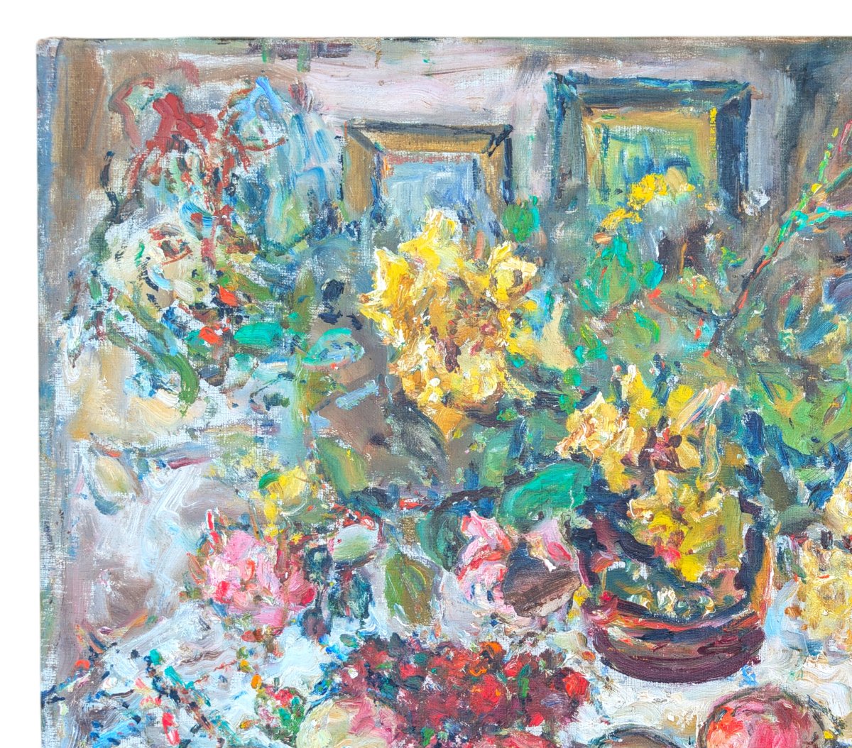20th-century Oil On Canvas, Signed In The Lower Left-photo-5