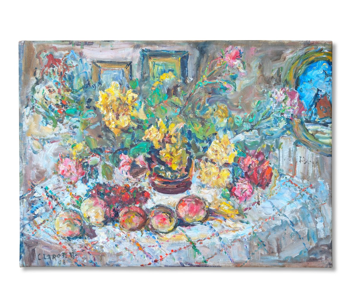 20th-century Oil On Canvas, Signed In The Lower Left