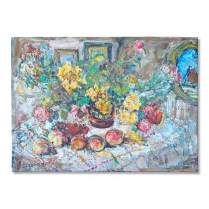 20th-century Oil On Canvas, Signed In The Lower Left