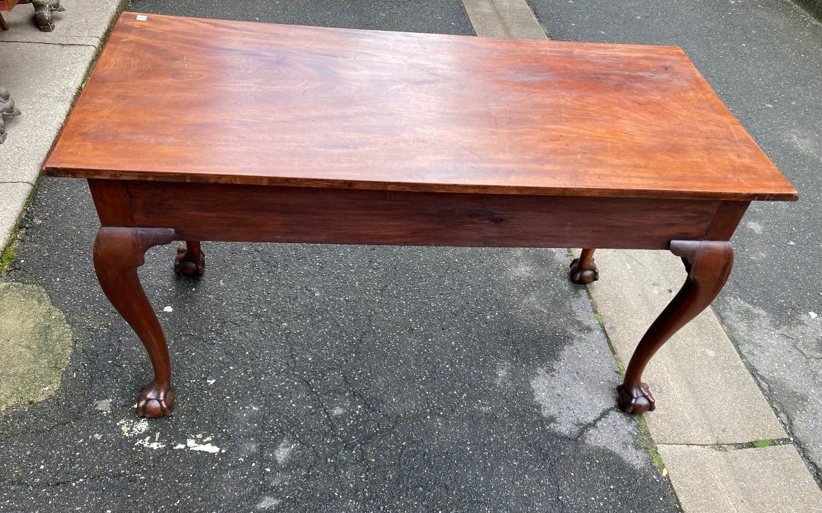 English Mahogany Console-photo-4