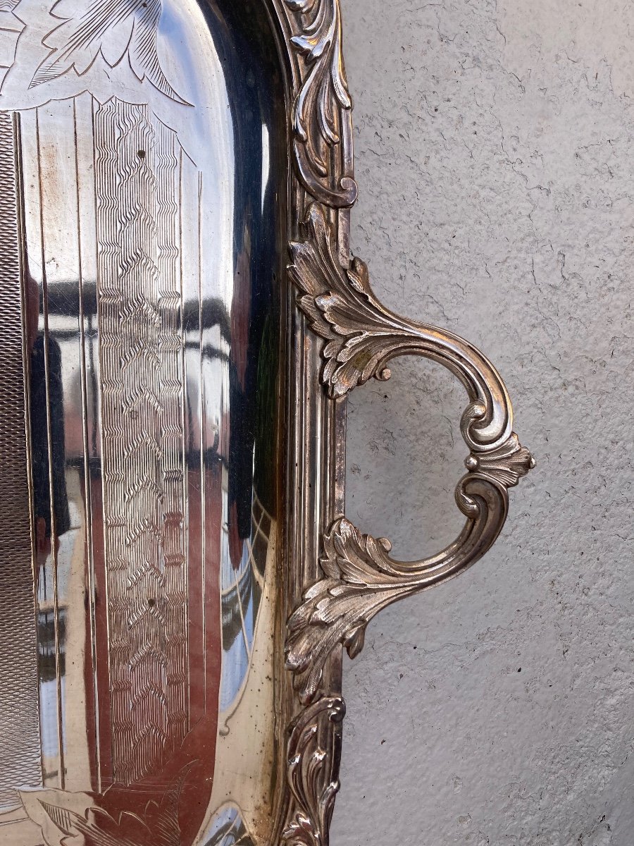 Silver Metal Tray -photo-4
