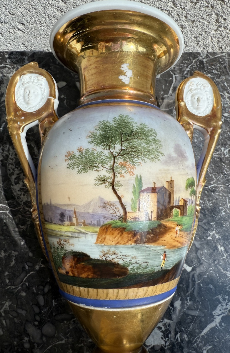 Paire de vase en porcelaine-photo-6