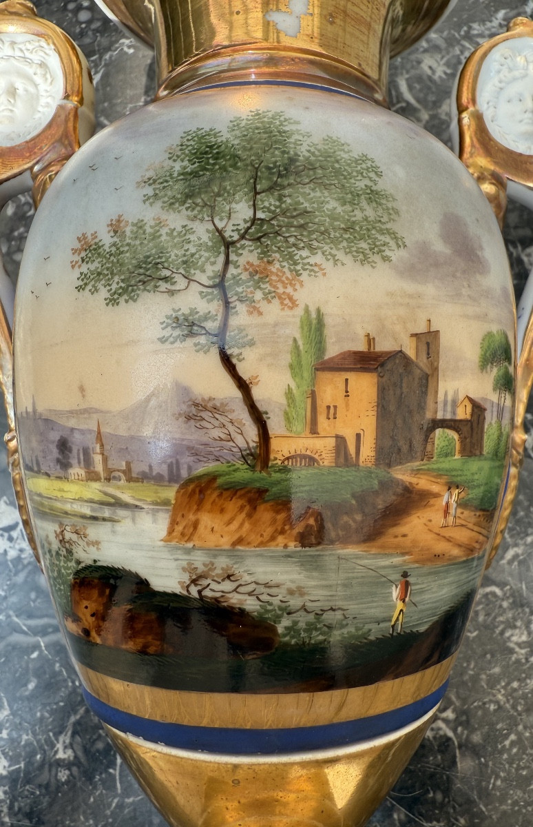 Paire de vase en porcelaine-photo-7
