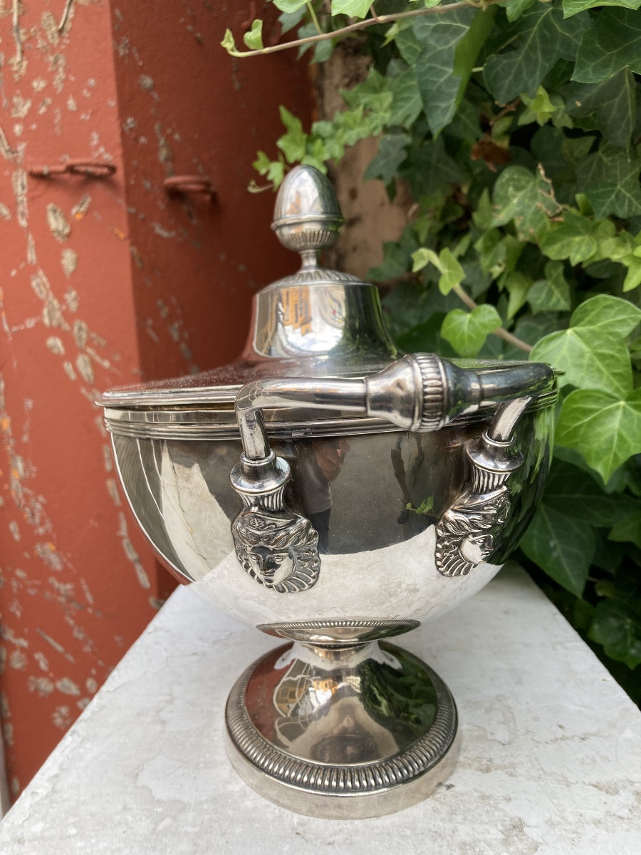 Soup Tureen With The Roffignac Coat Of Arms-photo-3