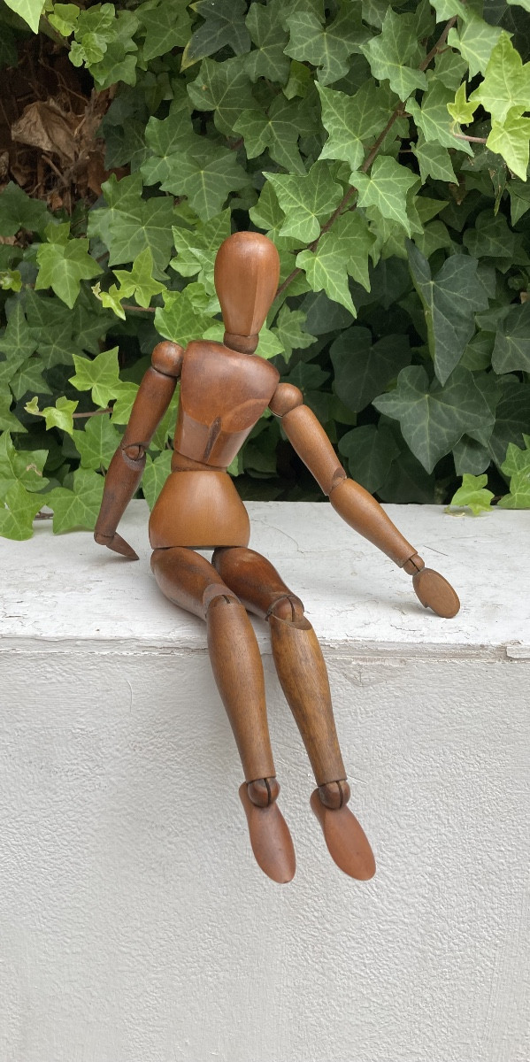 Mannequin d’artiste articulé en bois-photo-2