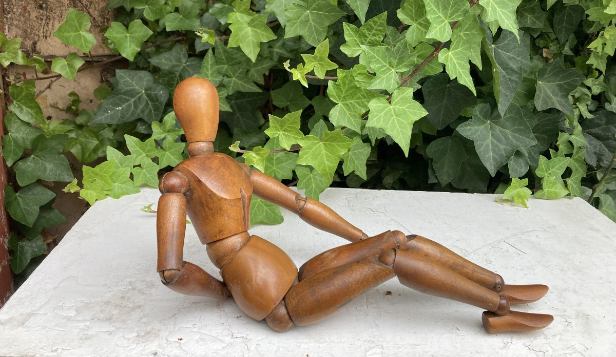 Mannequin d’artiste articulé en bois-photo-3