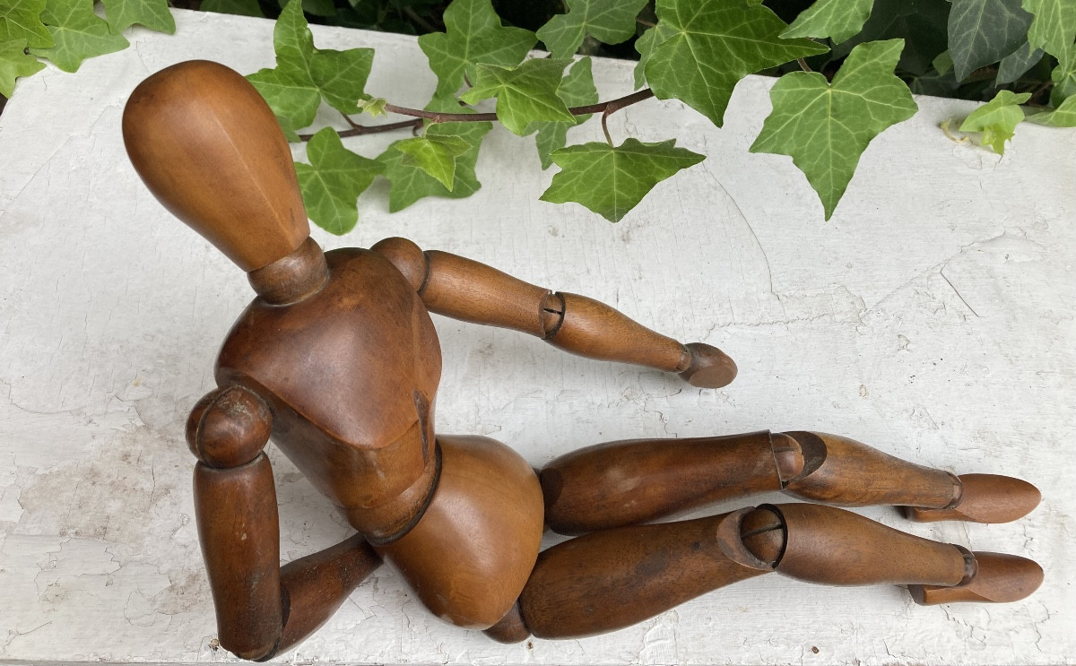 Mannequin d’artiste articulé en bois-photo-4